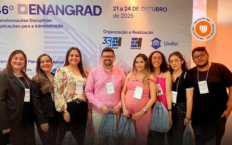 Cursos de Administração e Ciências Contábeis da UniCatólica marcam presença no 36º ENANGRAD com cinco trabalhos aprovados