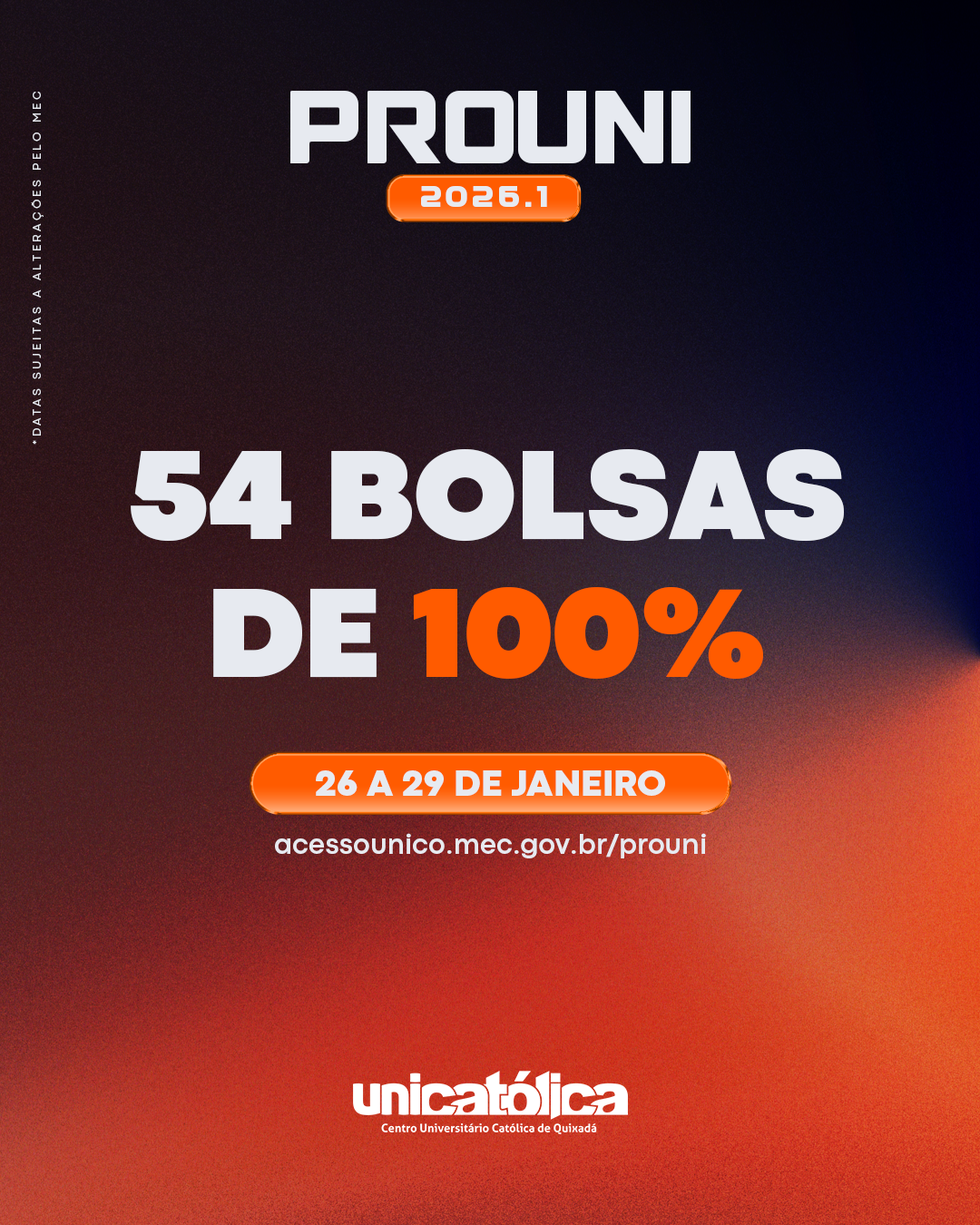 Ensalamento do semestre 2026.1